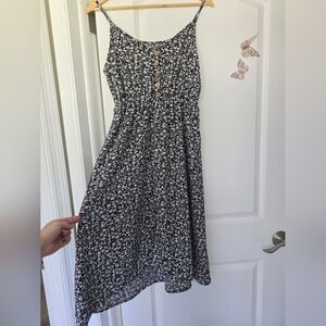 Black and White Floral Dress